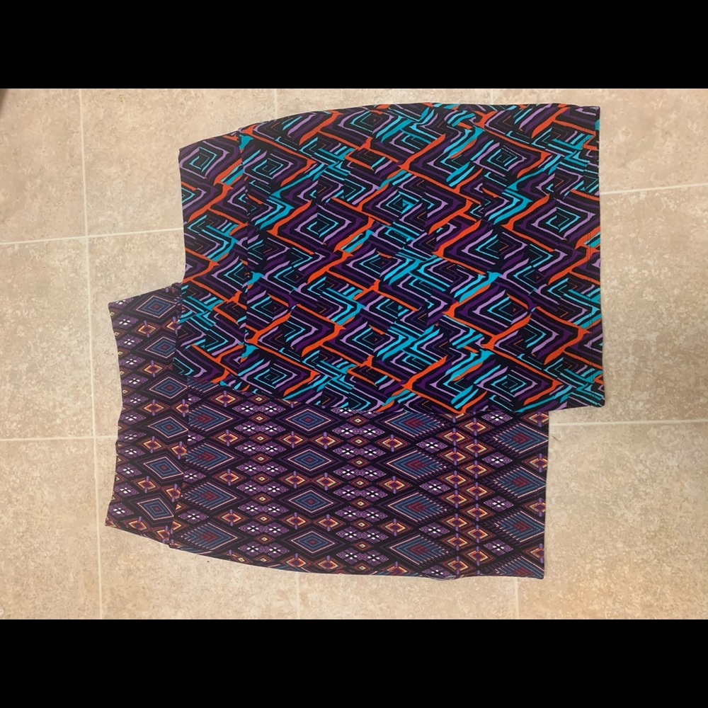 Two Lularoe pencil skirts